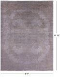 William Morris Hand Knotted Wool Rug - 9' 1" X 11' 10" - Golden Nile