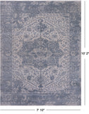 SUPER SALE Grey Persian Fine Serapi Handmade Wool Rug - 7' 10" X 10' 2"