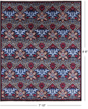 William Morris Handmade Wool Rug - 7' 10" X 9' 8" - Golden Nile
