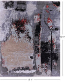 Modern Handmade Wool & Silk Rug - 8' 1" X 10' 1" - Golden Nile