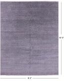 Grey Savannah Grass Handmade Wool & Silk Rug - 8' 2" X 10' 3" - Golden Nile