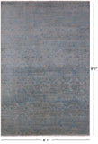 William Morris Hand Knotted Wool Rug - 6' 1" X 9' 1" - Golden Nile