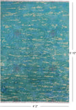 Full Pile Overdyed Handmade Wool Rug - 4' 2" X 5' 10" - Golden Nile
