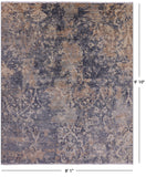 Modern Handmade Wool Rug - 8' 1" X 9' 10" - Golden Nile