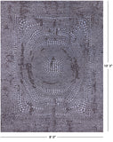 Modern Handmade Wool & Silk Rug - 8' 0" X 10' 3" - Golden Nile