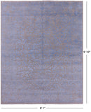 Modern Handmade Wool & Silk Rug - 8' 1" X 9' 10" - Golden Nile