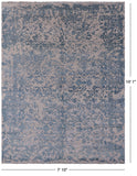 Modern Handmade Wool & Silk Rug - 7' 10" X 10' 1" - Golden Nile