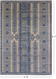 Southwest Navajo Design Gabbeh Handmade Wool Rug - 5' 10" X 8' 7" - Golden Nile