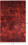 Full Pile Overdyed Handmade Wool Rug - 4' 10" X 8' 0" - Golden Nile