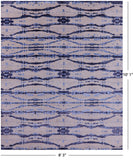 Modern Handmade Wool & Silk Rug - 8' 3" X 10' 1" - Golden Nile