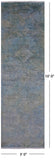 Full Pile Overdyed Hand Knotted Wool Runner Rug - 3' 0" X 10' 0" - Golden Nile