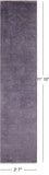 Grey Full Pile Overdyed Hand Knotted Wool Runner Rug - 2' 7" X 11' 10" - Golden Nile