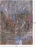 Abstract Modern Hand Knotted Wool & Silk Rug - 9' 0" X 12' 0" - Golden Nile