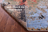 Abstract Modern Handmade Wool & Silk Rug - 9' 0" X 12' 0" - Golden Nile