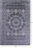 Geometric Persian Mamluk Handmade Wool Rug - 12' 3" X 18' 1" - Golden Nile