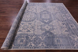 Ivory Geometric Persian Mamluk Hand Knotted Wool Rug - 9' 0" X 12' 3" - Golden Nile