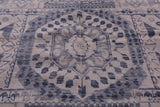 Ivory Geometric Persian Mamluk Hand Knotted Wool Rug - 9' 0" X 12' 3" - Golden Nile