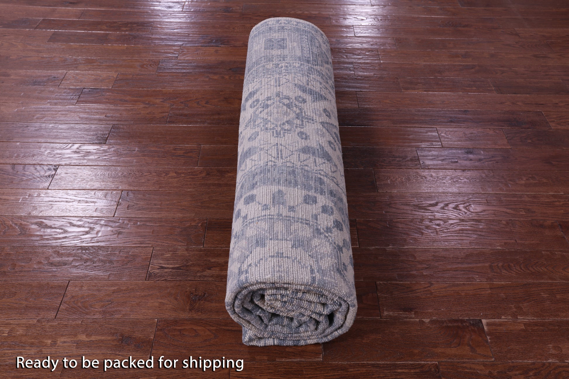Ivory Geometric Persian Mamluk Hand Knotted Wool Rug - 9' 0" X 12' 3" - Golden Nile