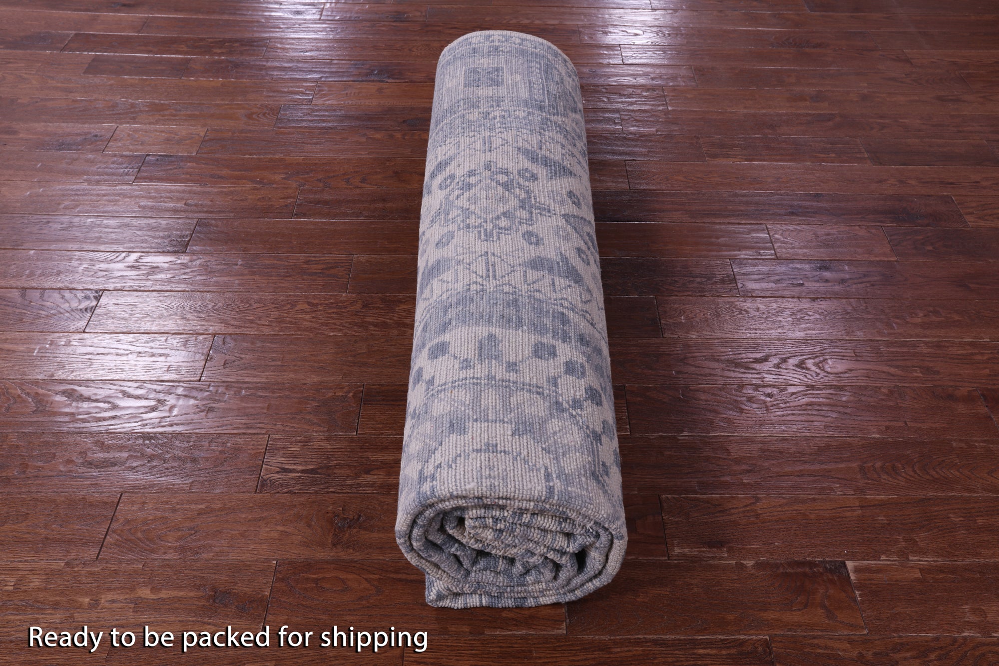 Ivory Geometric Persian Mamluk Hand Knotted Wool Rug - 9' 0" X 12' 3" - Golden Nile