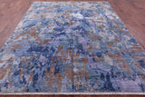 Modern Hand Knotted Wool & Silk Rug - 8' 0" X 10' 2" - Golden Nile
