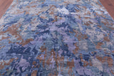 Modern Hand Knotted Wool & Silk Rug - 8' 0" X 10' 2" - Golden Nile