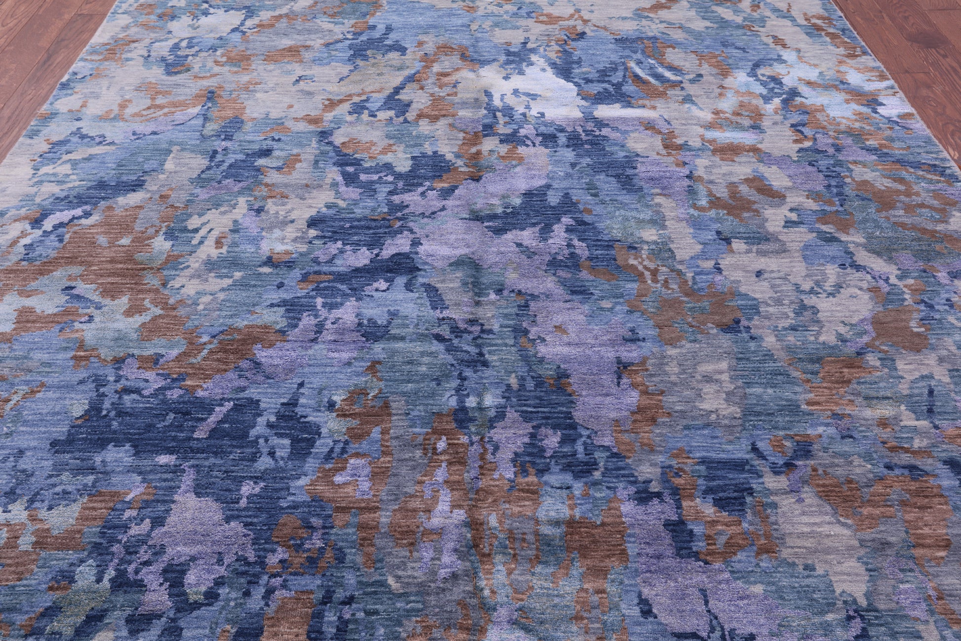 Modern Hand Knotted Wool & Silk Rug - 8' 0" X 10' 2" - Golden Nile