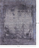 Abstract Modern Hand Knotted Wool & Silk Rug - 7' 11" X 9' 11" - Golden Nile