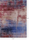 Abstract Contemporary Handmade Wool & Silk Rug - 8' 10" X 12' 7" - Golden Nile