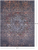 Modern Handmade Wool & Silk Rug - 9' 1" X 12' 2" - Golden Nile