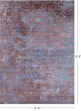 Modern Handmade Wool & Silk Rug - 8' 10" X 12' 9" - Golden Nile