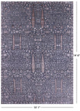 Grey Persian Ziegler Hand Knotted Wool & Silk Rug - 10' 1" X 14' 6" - Golden Nile