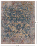Modern Hand Knotted Wool & Silk Rug - 7' 11" X 10' 2" - Golden Nile