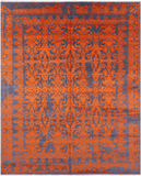 Grey Persian Handmade Wool & Silk Rug - 7' 11" X 10' 0" - Golden Nile