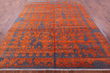 Grey Persian Handmade Wool & Silk Rug - 7' 11" X 10' 0" - Golden Nile