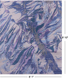 Contemporary Hand Knotted Wool & Silk Rug - 8' 1" X 9' 10" - Golden Nile