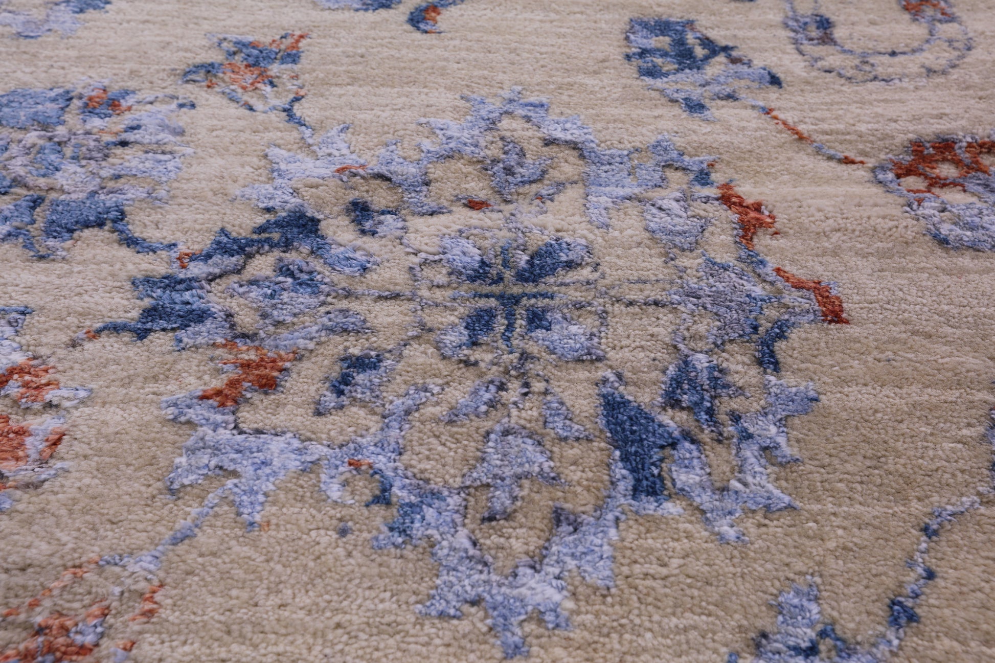 Modern Handmade Wool & Silk Rug - 8' 0" X 10' 6" - Golden Nile