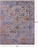 Modern Handmade Wool & Silk Rug - 8' 0" X 10' 6" - Golden Nile