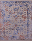 Modern Handmade Wool & Silk Rug - 8' 0" X 10' 6" - Golden Nile