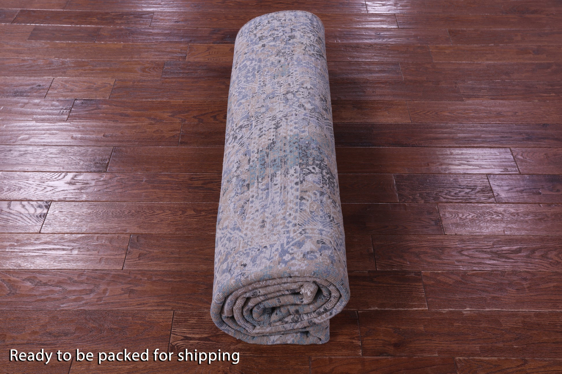 Modern Hand Knotted Wool & Silk Rug - 8' 1" X 10' 3" - Golden Nile
