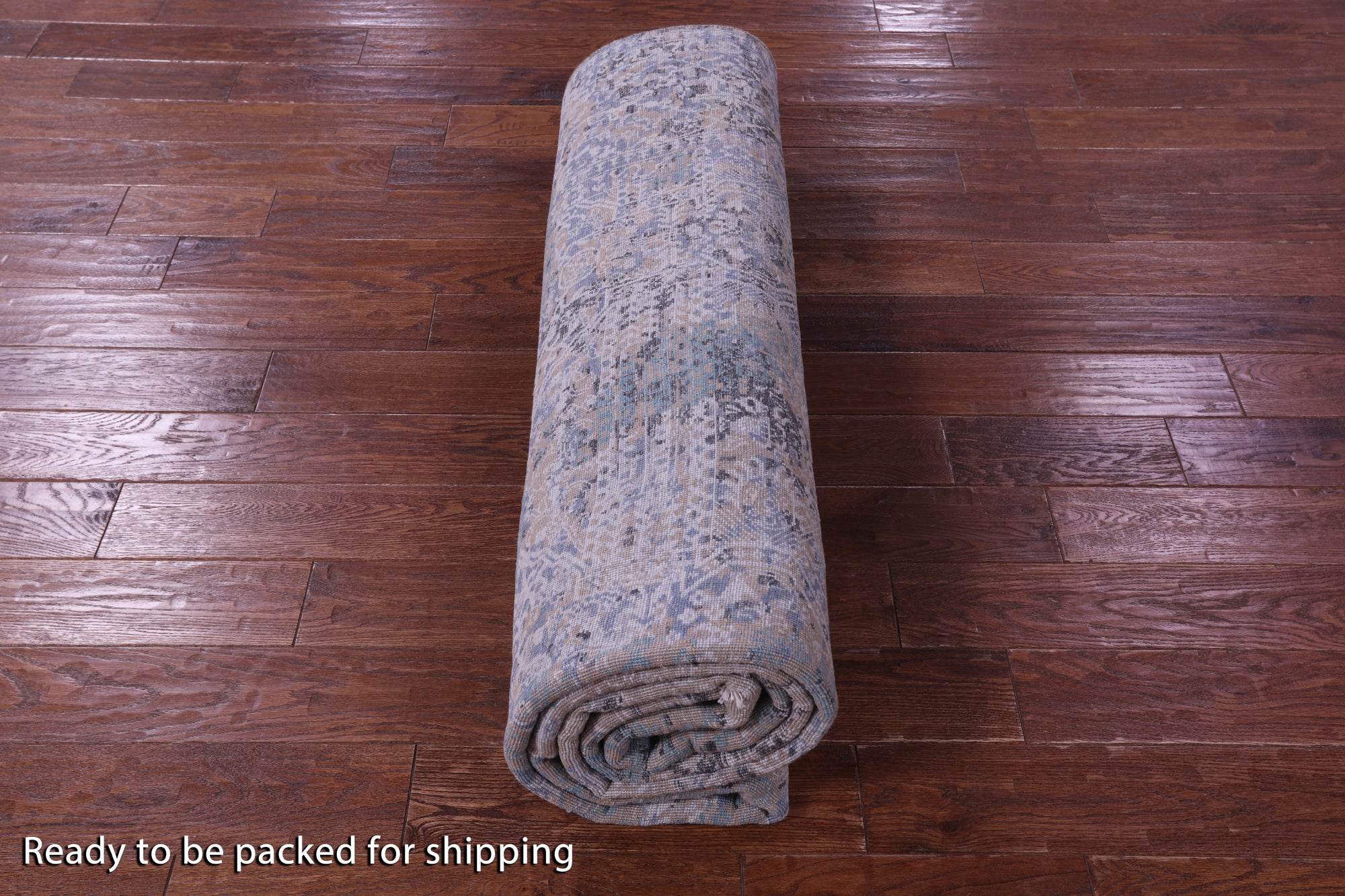 Modern Hand Knotted Wool & Silk Rug - 8' 1" X 10' 3" - Golden Nile