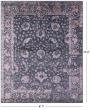 Grey Modern Handmade Wool & Silk Rug - 8' 1" X 10' 2" - Golden Nile