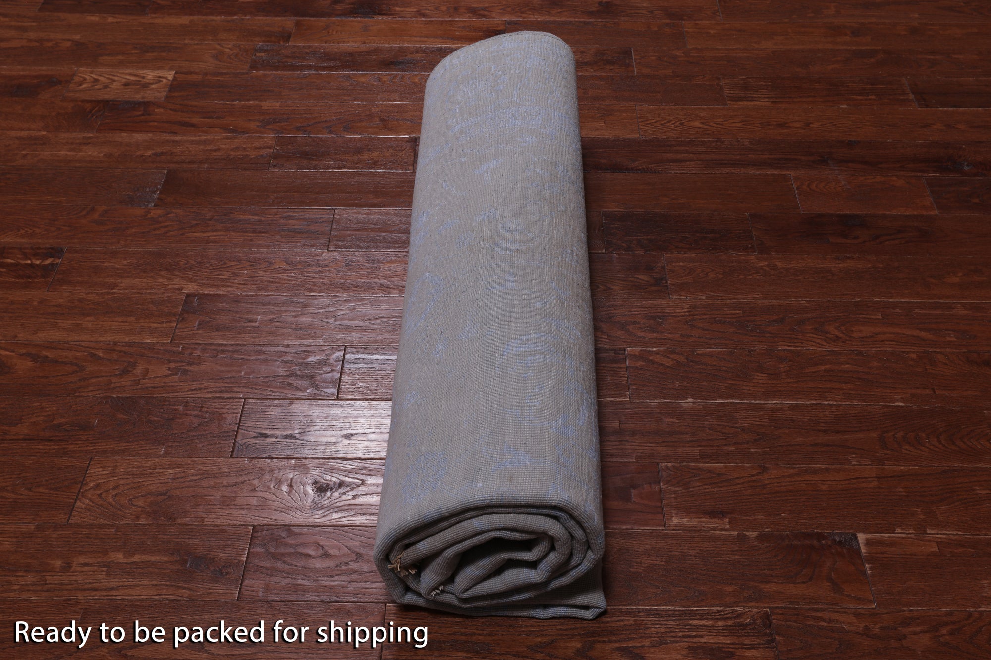 Grey Contemporary Hand Knotted Wool & Silk Rug - 7' 11" X 10' 3"