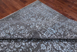 SUPER SALE Grey Modern Hand Knotted Wool & Silk Rug - 8' 0" X 10' 1"
