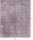 Grey Persian Fine Serapi Hand Knotted Wool & Silk Rug - 8' 2" X 10' 1" - Golden Nile