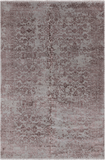 Grey Modern Handmade Wool & Silk Rug - 6' 0" X 9' 2"