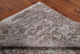 Grey Modern Handmade Wool & Silk Rug - 6' 0" X 9' 2"