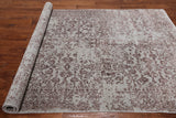 Grey Modern Handmade Wool & Silk Rug - 6' 0" X 9' 2"