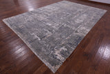 Contemporary Hand Knotted Wool & Silk Rug - 10' 0" X 14' 3" - Golden Nile