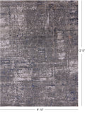 Modern Hand Knotted Wool & Silk Rug - 8' 10" X 12' 0" - Golden Nile
