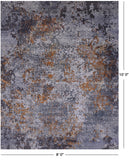 Modern Hand Knotted Wool & Silk Rug - 8' 0" X 10' 0" - Golden Nile